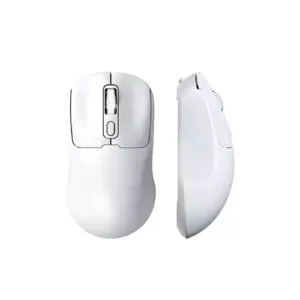 T-WOLF Q3 Dual-Mode Wireless Mouse (Bluetooth + 2.4GHz) | Rechargeable | Silent & Ergonomic - White